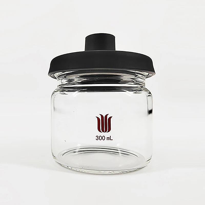 

SYNTHWARE Freeze drying bottle, Black silicone cover, Capacity 75mL 150mL 300mL 600mL 900mL 1200mL, Borosilicate glass, D33