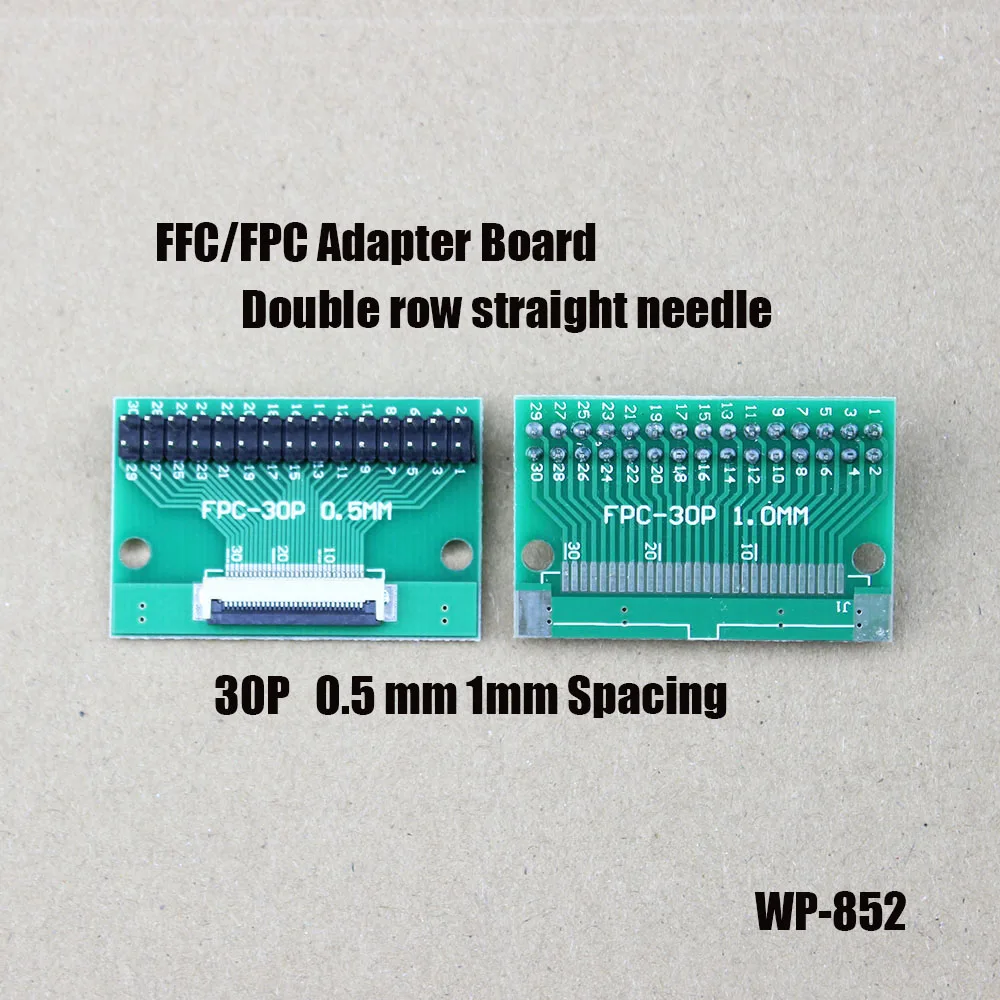 

1PCS FFC / FPC Adapter Board Directly Inserted 0.5 MM 1MM Spacing Connector Soldered Connector 4/5/6/8/10/14/16/30P WP-852