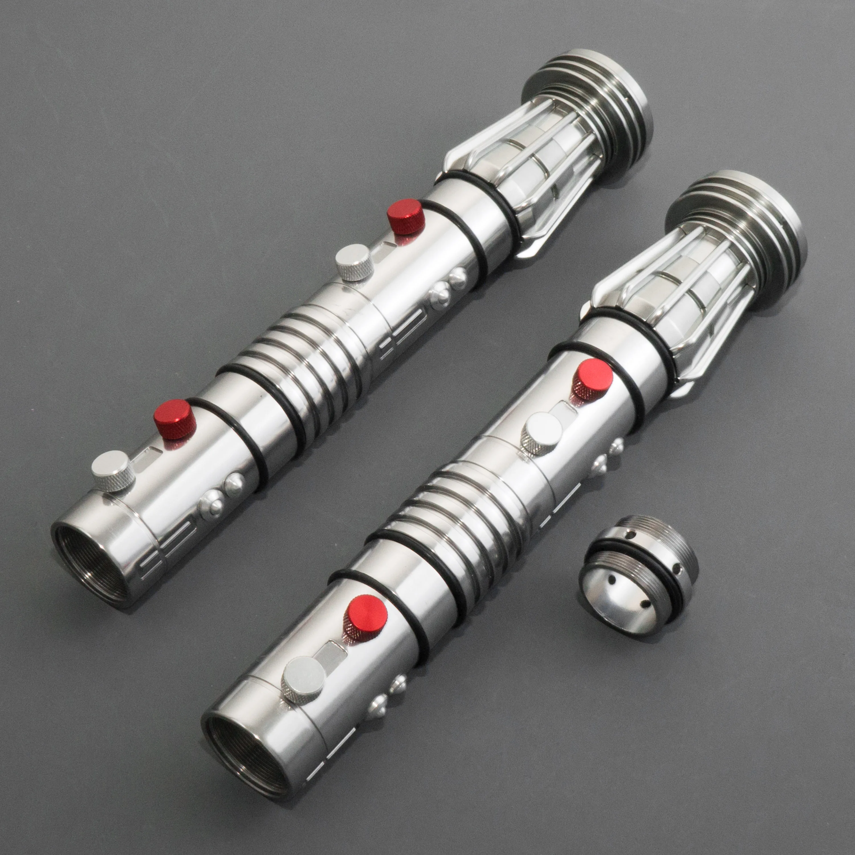 Darth Maul Neo Pixel Double Lightsabers Empty handle Metal Hilt