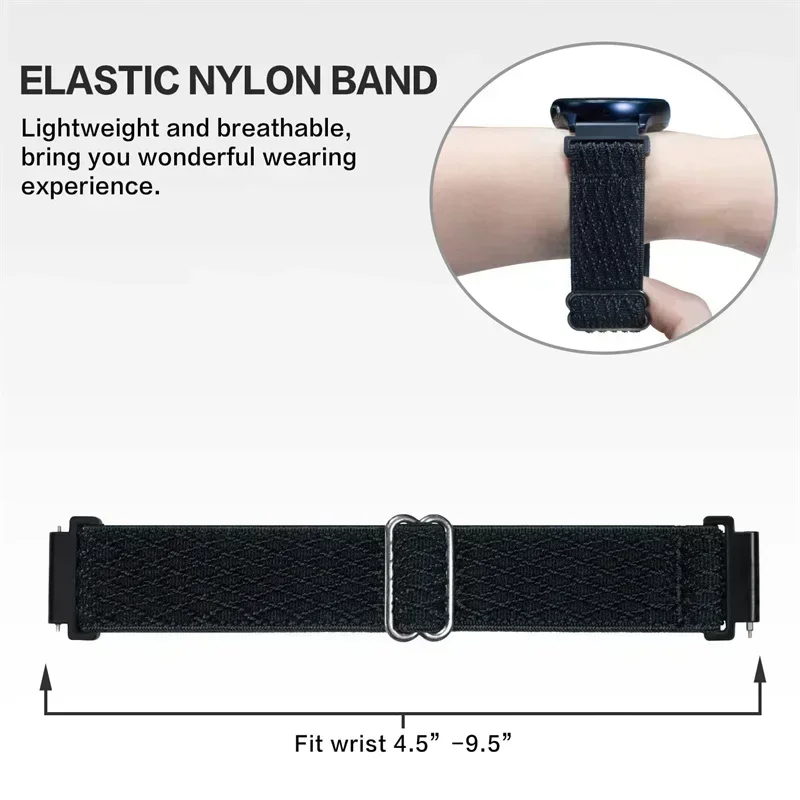 Silicone Smartwatch Replacement Strap - 20mm/22mm Adjustable Wristband