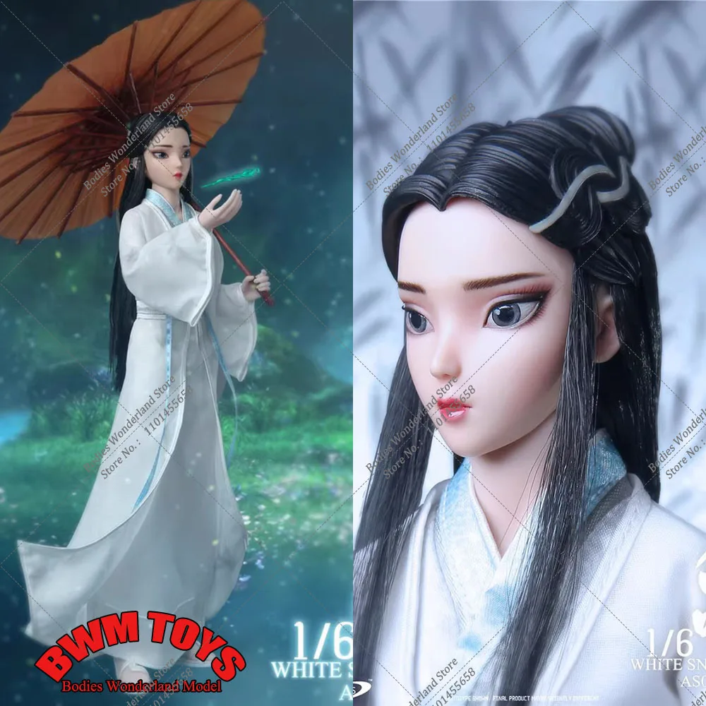 

ASTOYS AS066 1/6 Scale Collectible White Snake Xiao Qing Xiao Bai Full Set Model 12'' Action Figure Doll Body for Fans Gifts