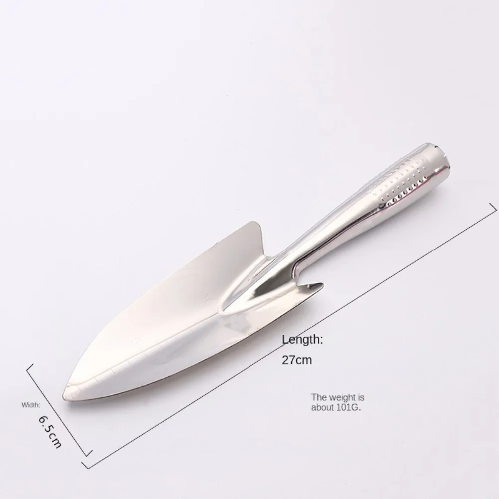 Handheld Stainless Steel Garden Trowel Potting Soil Scoop Hand Shovel Tool Seedling Tube Transplanter Planting Seedlings Tool