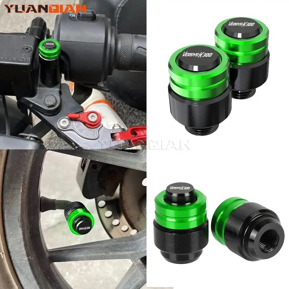 

Для KAWASAKI VERSYSX300 Versys-X300 ABS 2017-2023 2024 заглушка для зеркала заднего вида мотоцикла с отверстием винтовая крышка колпачки для клапанов шин крышка