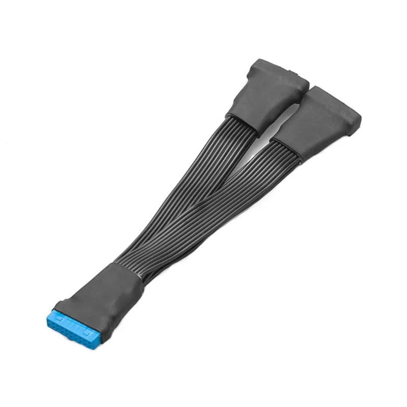 마더보드 내부 익스텐션 헤더 어댑터 케이블, USB 3.0, 19 핀 헤더, 1-2 익스텐션 스플리터 케이블, 19 핀, 20 핀, 15cm