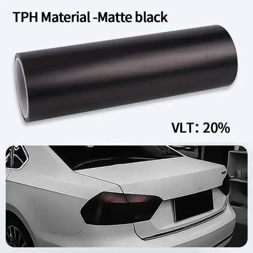Car Headlight & Taillight & Fog Light Lamp wrap Film Smoke Black TPH PU PPF Protective Film For Car Styling Motorcycle Decorate - Image 8