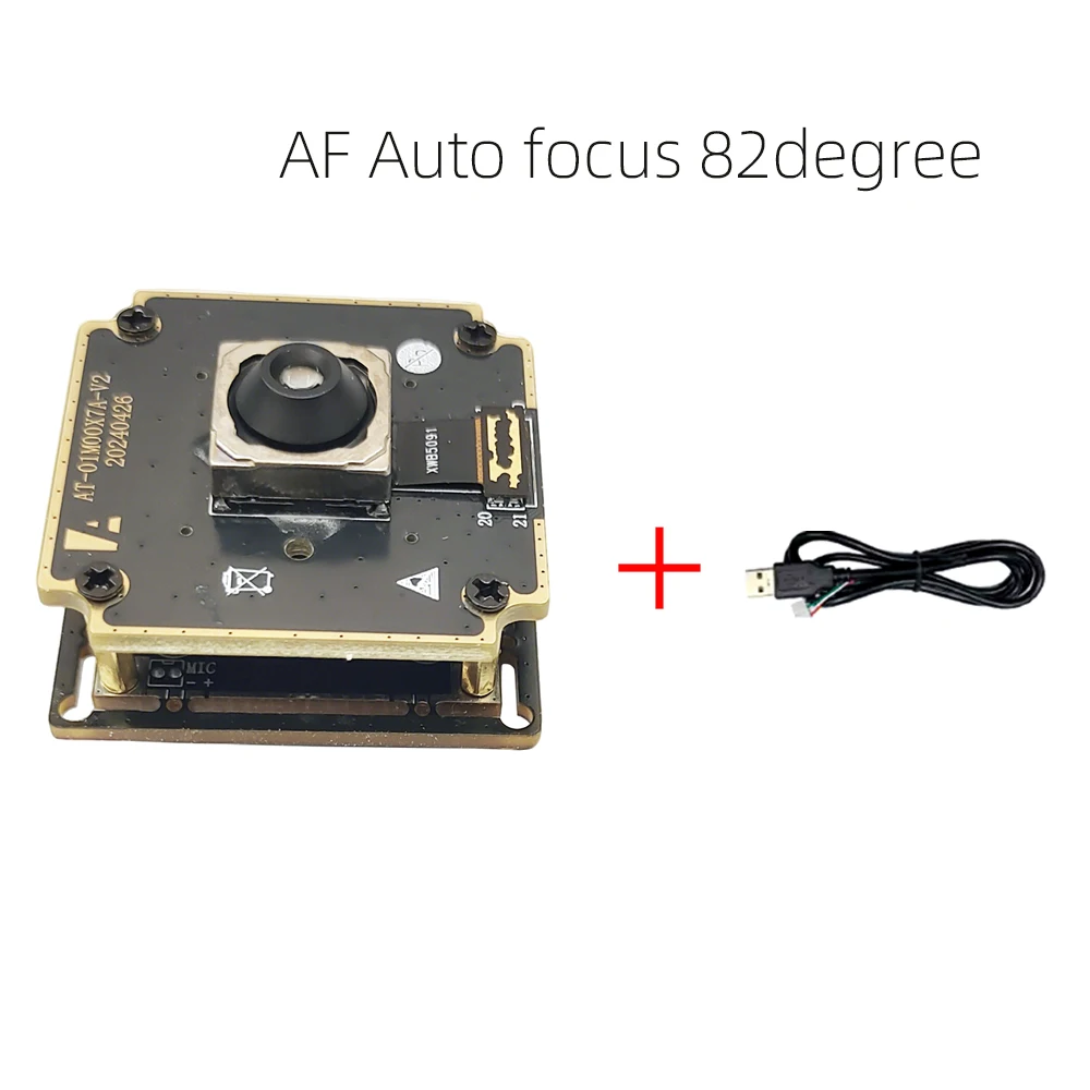 50MP HD CMOS IMX766 USB 카메라 모듈 8160Hx6120V 5FPS AF DFOV82 ° USB 케이블 UVC 플러그 앤 플레이를 이용한 컨퍼런스 라이브 스트리밍