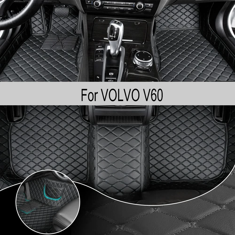 

Custom Car Floor Mat For VOLVO V60 2020 Year Upgraded Version Foot Coche Accessories Carpets