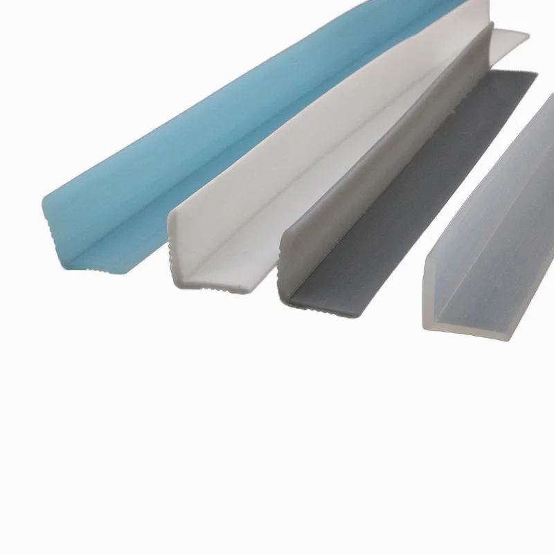 Sealing Strip Tape Silicone Seal Strip L Shaped Glass Angle Corner Protecor Collision Avoidance Gasket Decorative Bar Hemming