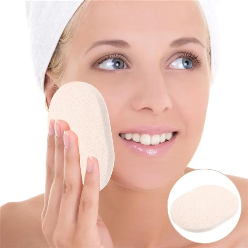 10Pcs Facial Cleaning Sponges Face Wash Multi-Function Exfoliating Sponges Hanging Cleaner Makeup Removal Face Scrubbers 5