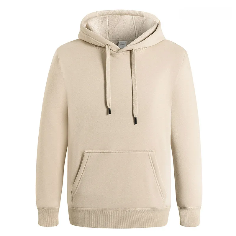 Autumn Winter KPOP Fashion Style Harajuku Slim Fit Tops Loose All Match Casual Outerwear Insert Pockets Printed Hooded Sweater