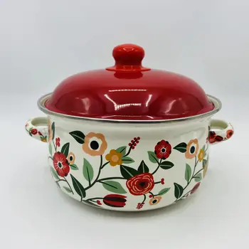 Enamel Thickened Stew Pot – Multi-Purpose Kitchen Cookware for Noodles, Milk & Baby Food 1