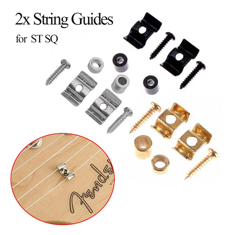 Electric Guitar String Retainers Minimize Tuning Problems For Fender ST SQ Series Chrome/Silver/Gold Electric Guitar Accessories