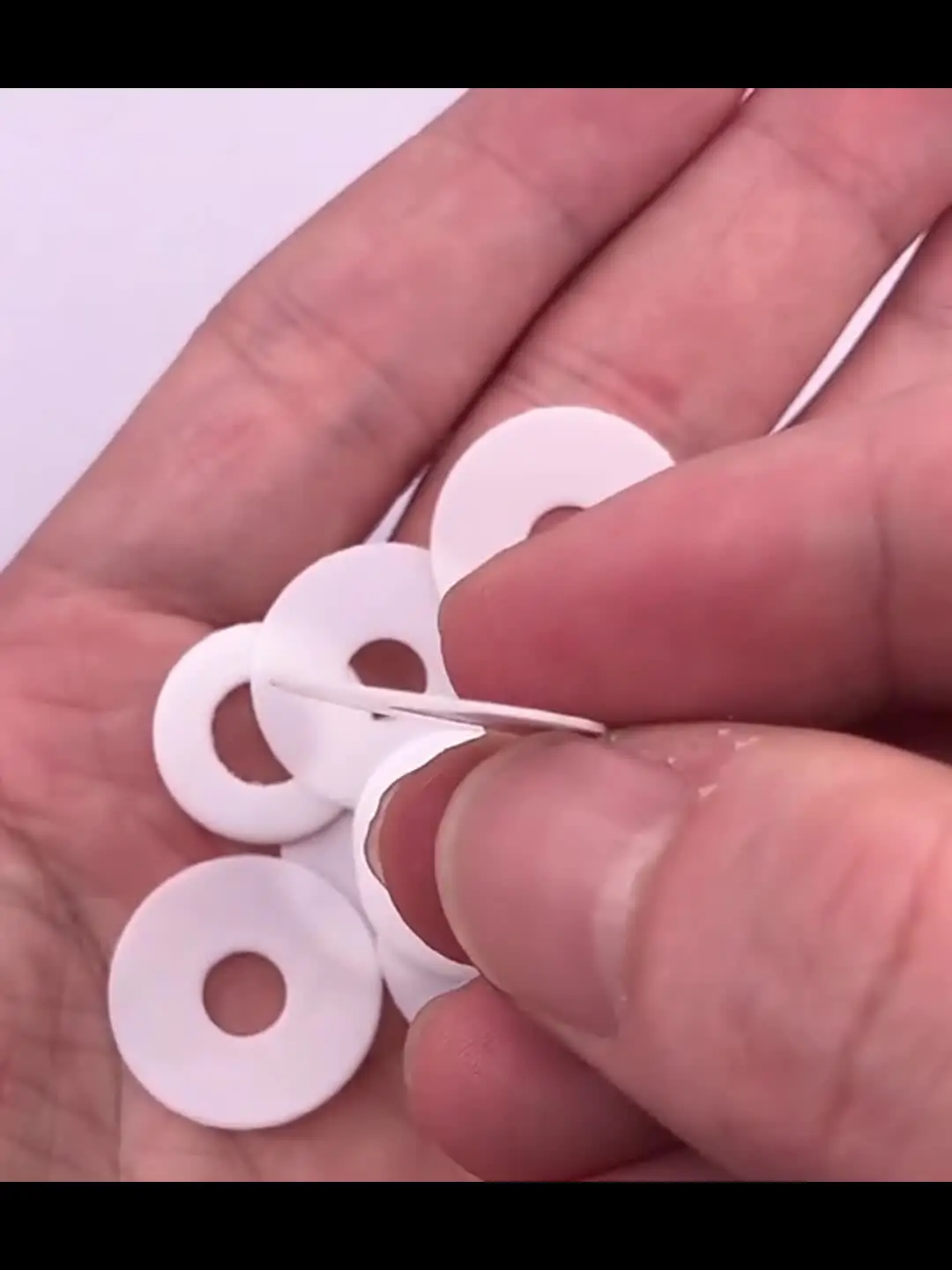 ID 2mm~12mm OD 4mm~20mm Thickness 0.2/0.5/1mm White PTFE Flat Washer Sealing Gasket High Temperature Resistance Spacer - 13