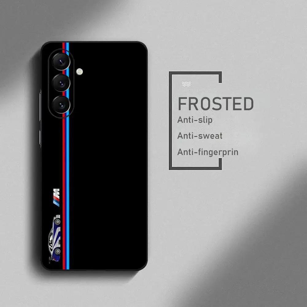 Sleek Black Car-Inspired Soft Phone Case
