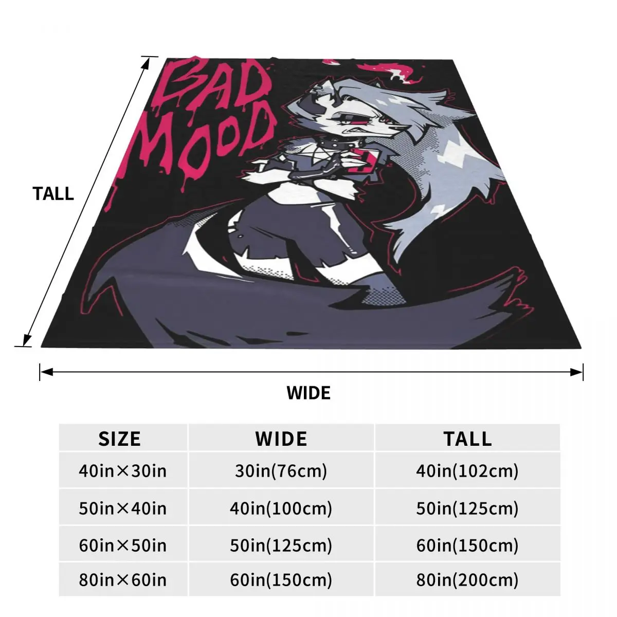 Loona Collage Helluva Boss Anime Blanket Flannel Breathable Throw Blankets Sofa For Home Bedroom Travel Throws Bedspread Quilt 4