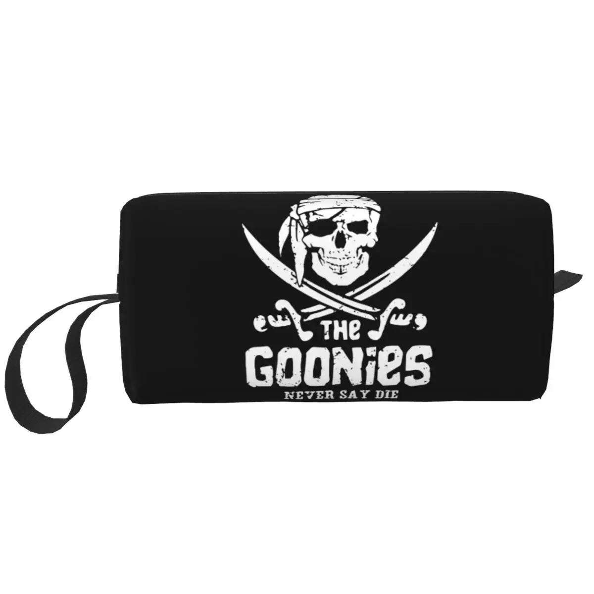 

Travel The Goonies Skull Pirates Toiletry Bag Kawaii Movie Film Makeup Cosmetic Organizer for Women Beauty Storage Dopp Kit Case