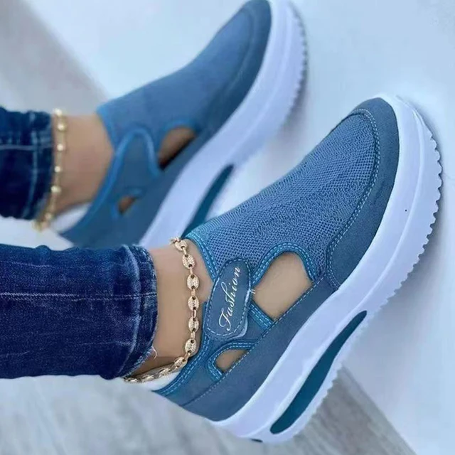 Red Casual Shoes, WOMEN'S Breathable Fashion Brand, Summer WOMEN'S Sandals Platform, Vulcanized Shoes, WOMEN'S New Sports Shoes 1