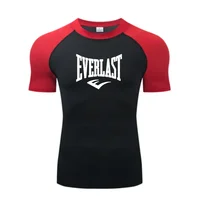 EVERLAST Mens SHOR Compression 3D Printed T-Shirt Sun Protection Second Leyer Skin Running Fitness Rash Prevention Training 1