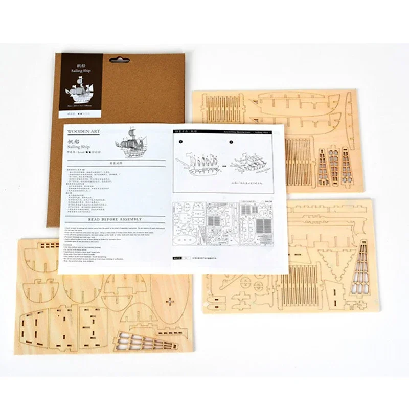 3D Printed Toy DIY 3D Wooden Puzzle Model Handmade Mechanical Toys Building Kit Game Assembly Model Ship Animal Gift for Children Adult Teens 3d printed toy miniature house kit model building kits