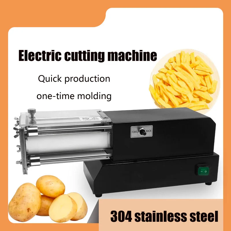 Kitchen Gargets Electric Blade Stainless Steel French Fry Spiral Twister Automat/Manual Potato Chips Cutter