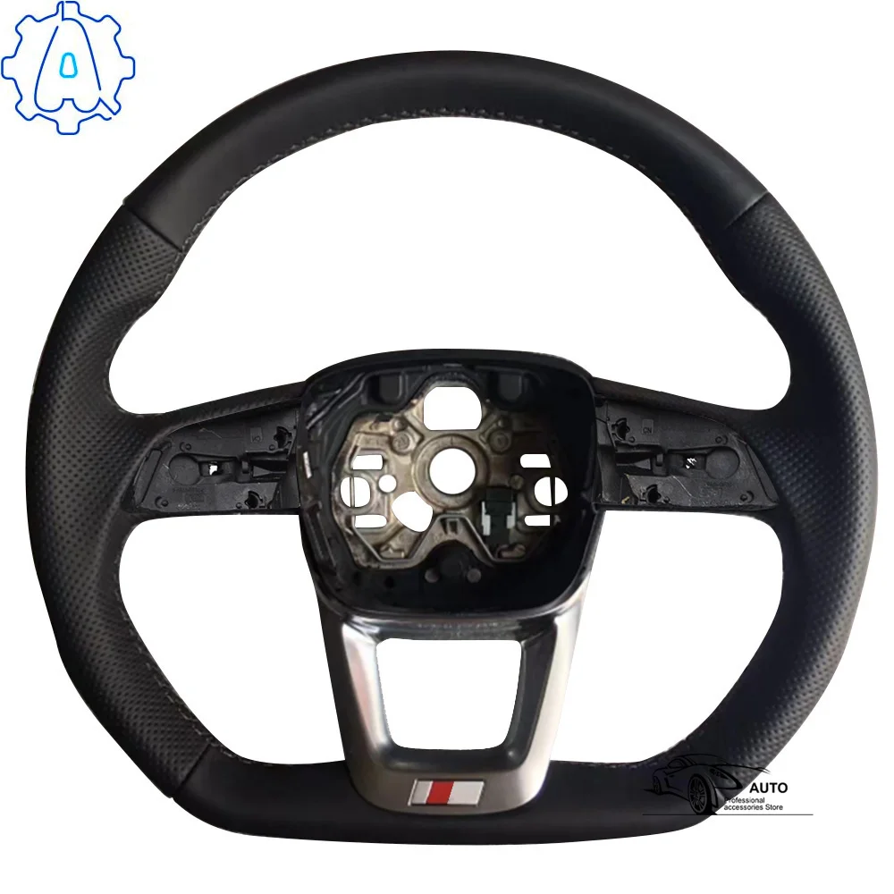 

Полностью Кожаный Перфорированный руль с плоским дном для Audi Q3 F3