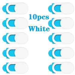 Ultra - Thin Slide Privacy Webcam Cover - Lens Blocker (10 PCS - White)