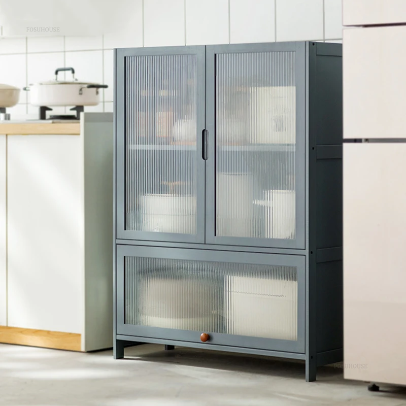 Multi-layer Kitchen Cabinet Small Apartment Kitchen Cabinets Multi-functional Floor-standing Living Room Sundry Storage Cabinets