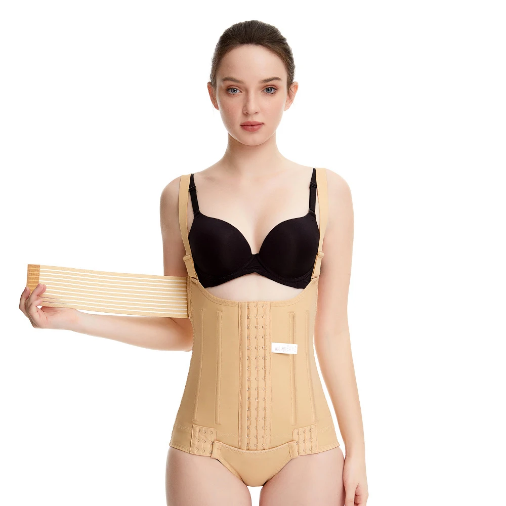 Women Shapewear Bodysuit After Liposuction Surgery Double Compression Tummy Control 9 Bones Body Shaper Medical Grade Garment