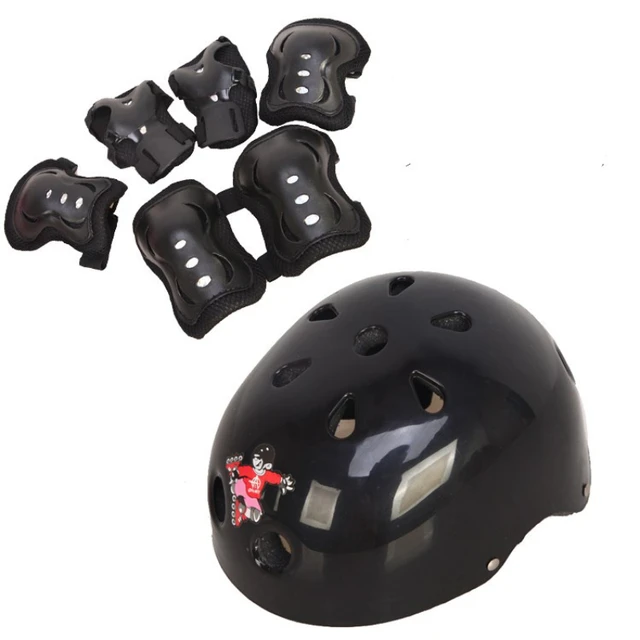 Casque de vélo à roulettes pour enfants, genouillère, protège-poignet,  coudière, cyclisme, ensembles d'équipement de protection, sécurité  d'équitation, enfant, 7 pièces - AliExpress