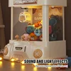 Doll Machine Toy Kids Mini Claw MachineIndoor Catch Doll Coin Operated Play Game with Light Music Kid Gift Educational Toy 5