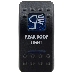 Blue LED Rocker Switch Button - Enhanced Interior Lights & Camper Accessories (Rear Roof Light)