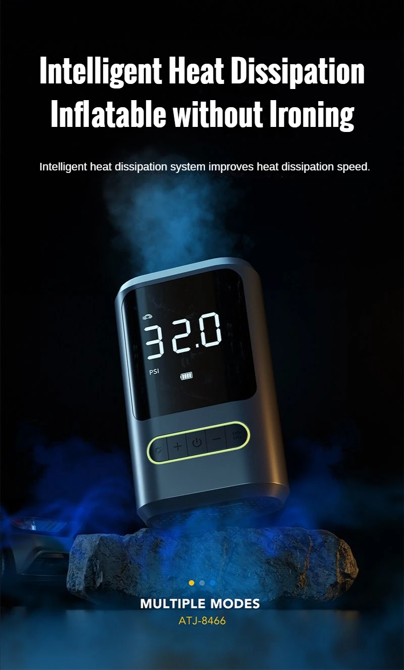 XIAOMI 150PSI 4000mAh Car Air Compressor Inflatable Pump With LED Lamp For Car Motorcycle Tyre Inflator Wireless Electric description image 6