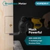 YOFIDRA Brushless Oscillating Multi Tool Cordless Vibration Woodworking Powerl Tool Electric Trimmer Saw for Makita 18v Battery 5