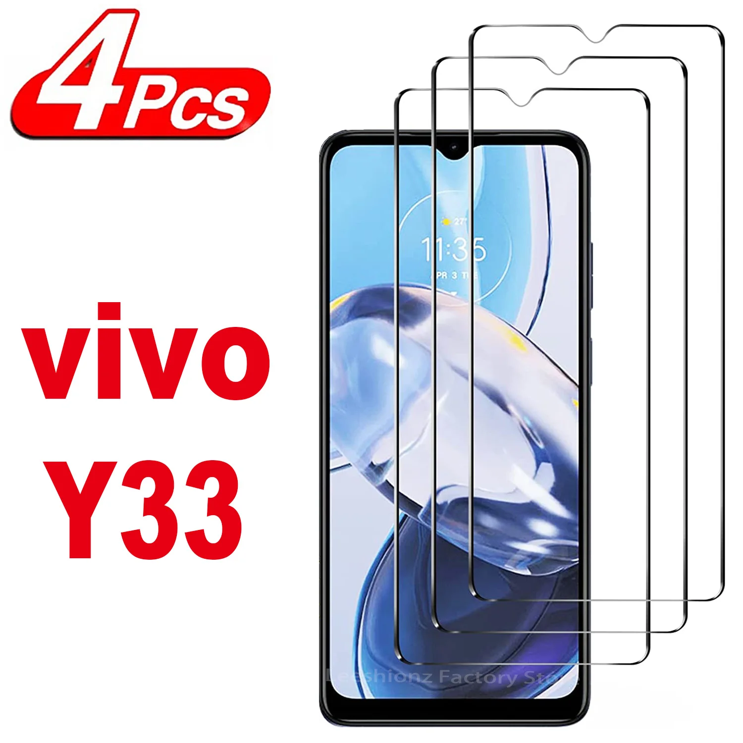 

2/4Pcs 9H Screen Protector Glass For VIVO Y33 HD Tempered Glass Film