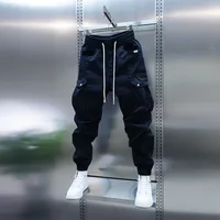 2025 nouveaux hommes Joggers automne pantalons de survêtement printemps cordon pantalons décontractés entraînement course coton pantalons de sport hommes vêtements 2