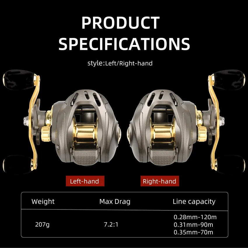 KastKing Spartacus II Red Color Baitcasting Reel 8KG Max Drag 7+1 High  Speed Gear Ratio Fishing Coil - AliExpress