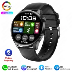 2025 Smart Watch: Full Touch HD Screen, Sport Fitness, IP67 Waterproof, Bluetooth Connectivity (Black silicone belt)