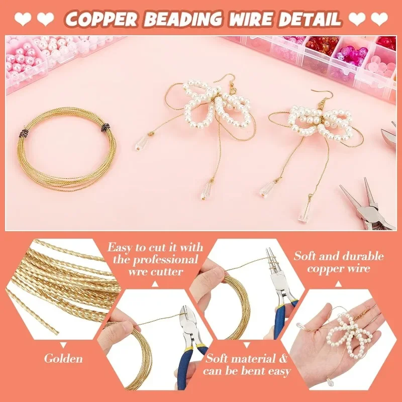 6m 20FT 20 Gauge Textured Brass Wire 0.8mm Thick Brass Tarnish Resistant Wire for Beading Ring Making and Other Jewelry Crafts