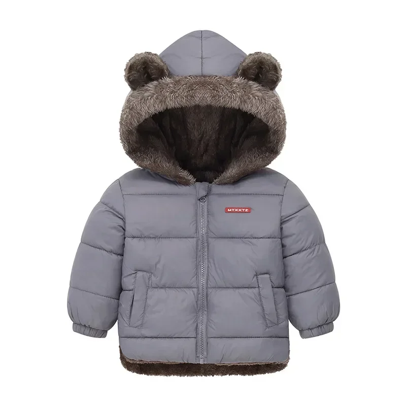 Kids Cotton Clothing Thickened Down Girls Jacket Baby Children Winter Warm Coat Zipper Hooded Costume Boys Outwear down jacket baby jacket hooded coat