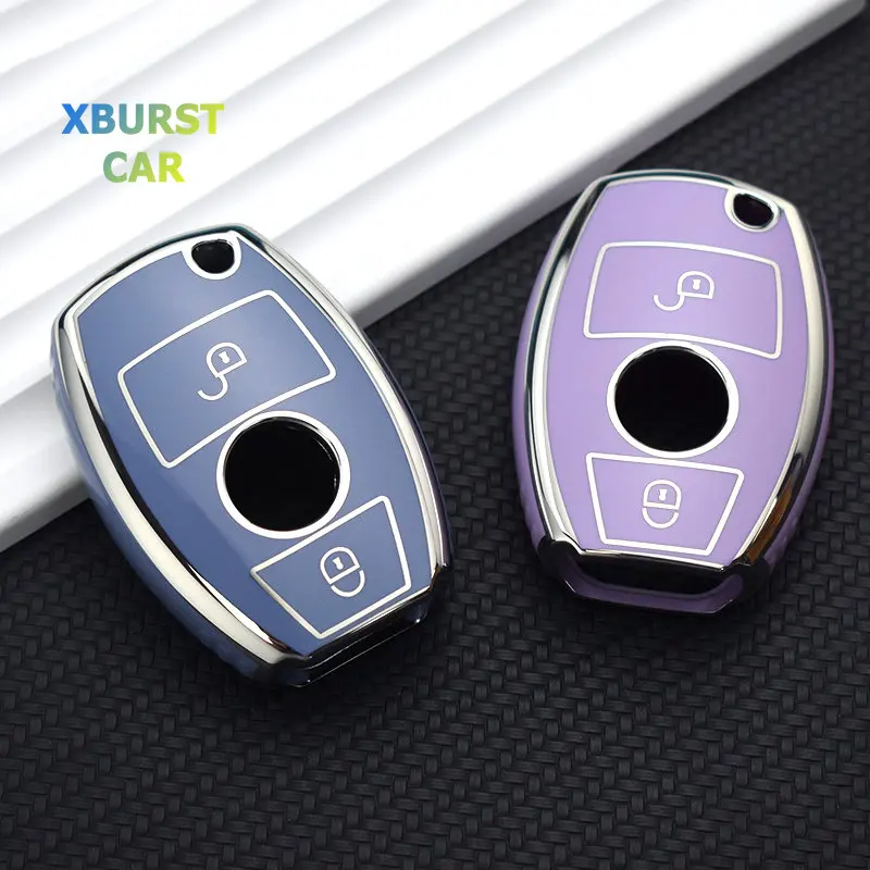 2/3 Buttons Soft TPU Car Remote Key Case Cover Mercedes Benz A B G R Class GLA GLK W176 W204 W251 W463 Shell Fob Accessories key case cover key case car key shell