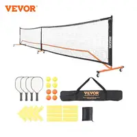 VEVOR Portable Pickleball Net System 22FT Full Court Official Regulation Size Pickle Ball Nets Indoor & Outdoor with Court Line 1