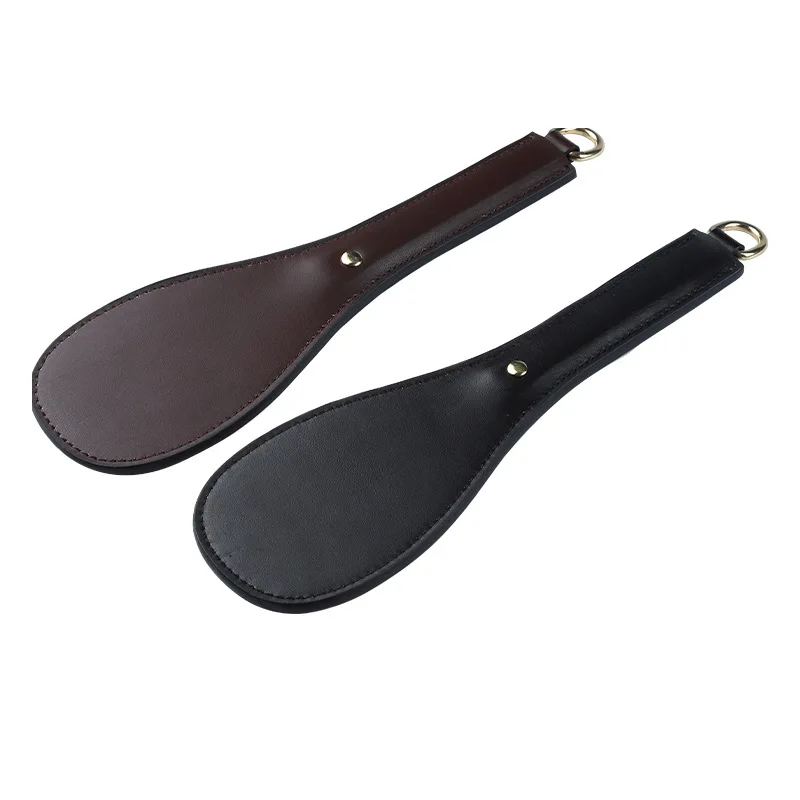 28.4CM PU Leather Equestrian Paddle Horse Whip, Slap Equestrianism Oval Paddle 2
