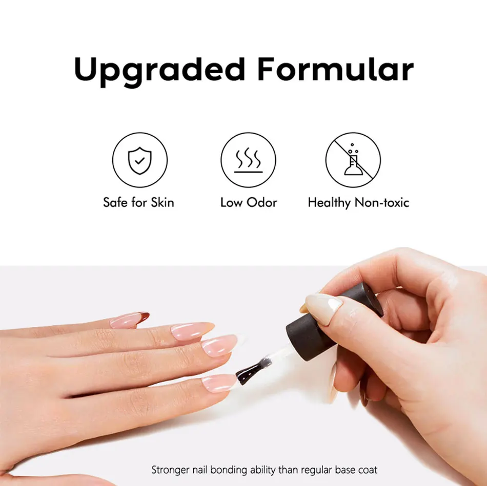 CHUNSHU 15ML Strong Base Coat For Manicure Hybrid Nail Art Long Lasting Transparent Base Gel Semi Permanent Reinforcement