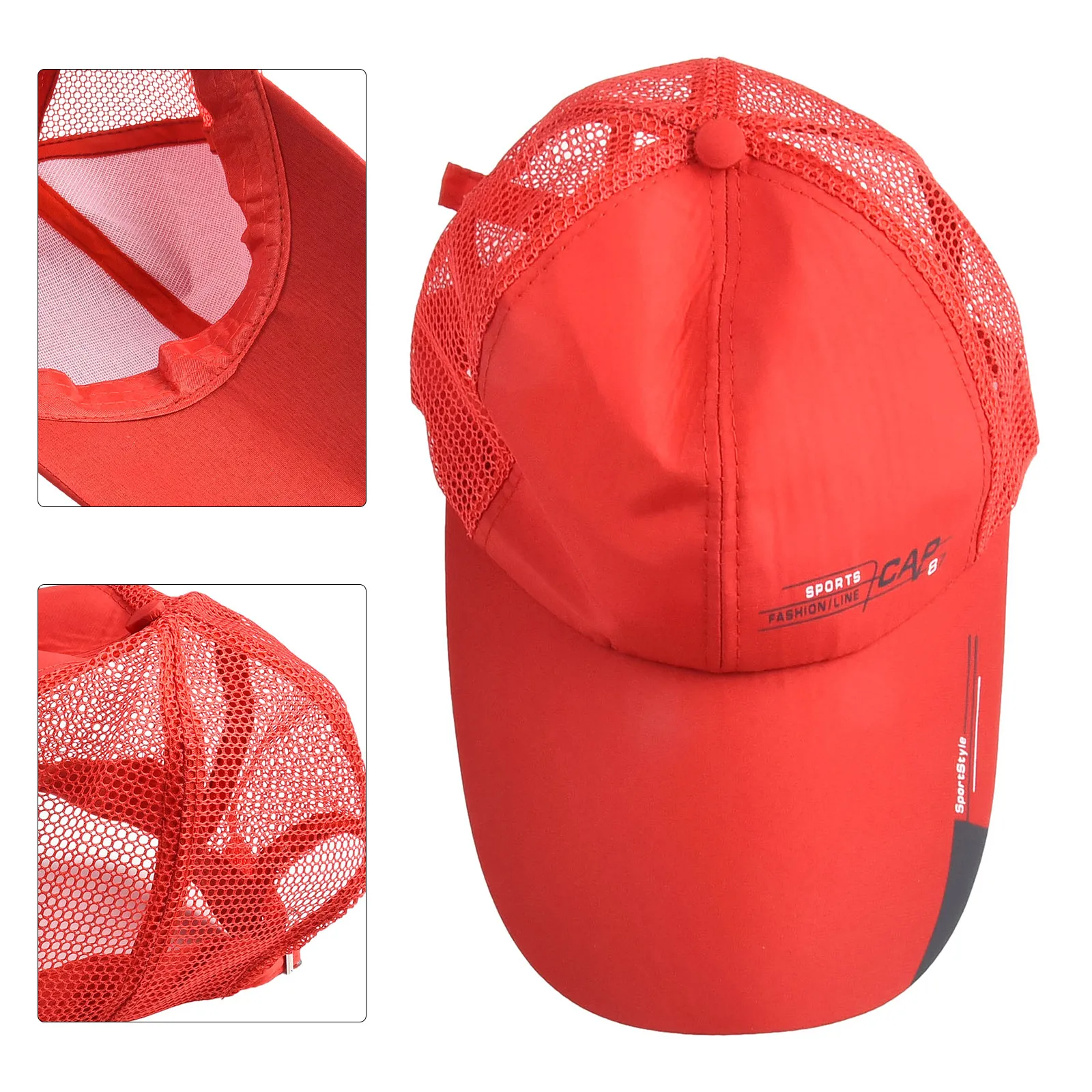 

1pc Baseball Cap Polyester Head Circumference 56-60cm Mens Breathable Adjustable Multicolor Hunting Fishing Camping Baseball Cap