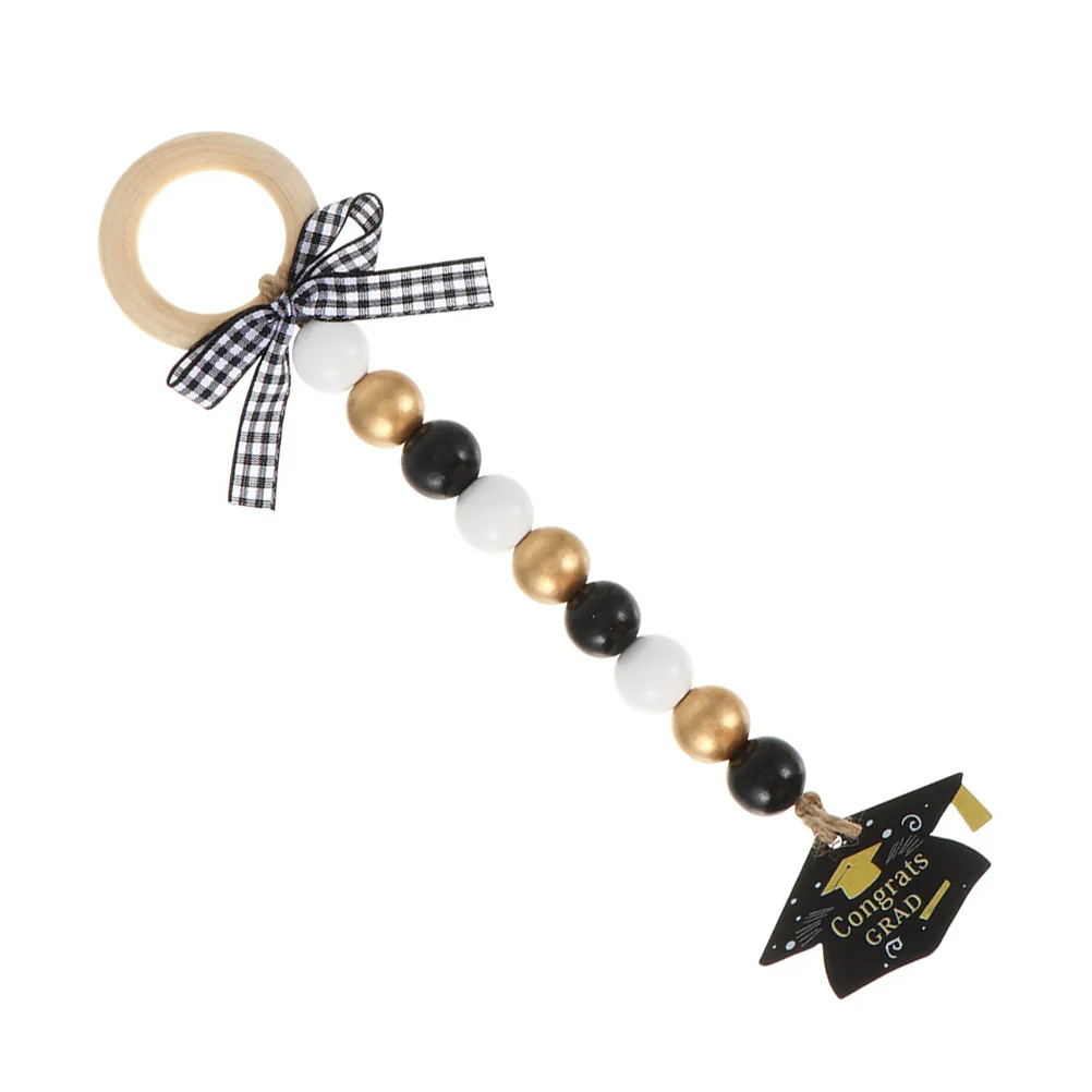 

Graduation Season Beads Hanging Tassel Decor Wooden Wall Adornment Pendant Ornaments Garland Trim
