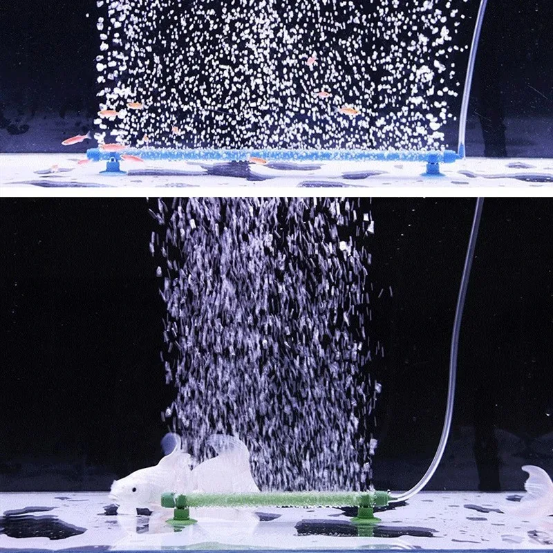 Aquarium Air Pump Fresh Air Stone Diffuser Tube Fish Tank Extendable Wall Air Pipe Suction Cup Fixed Waterscape Bubble Diffuser 2