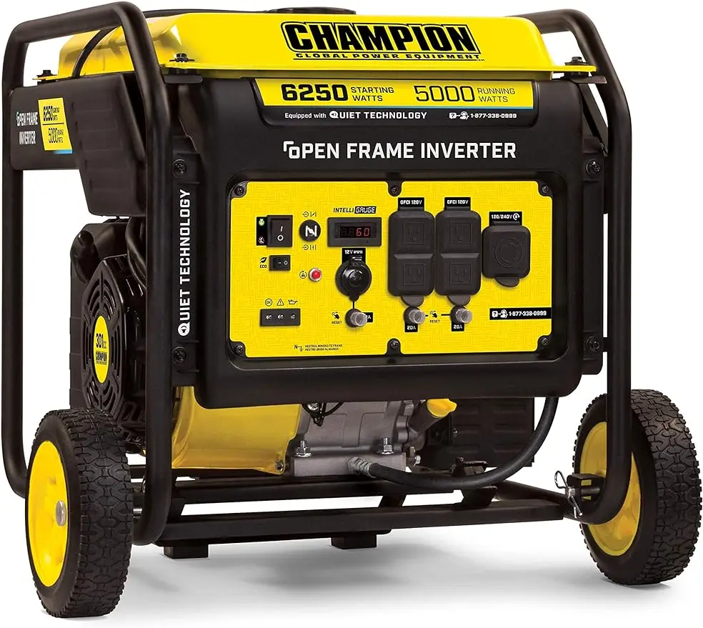 

Champion Power Equipment 100519 6250-Watt Open Frame Inverter with Quiet Technology