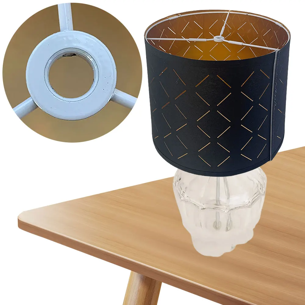 Description Picture 5 of itemFabric Lamp Shade Easy Assembly Drum Lampshade Barrel Lamp Shade for Table Lamps Floor Lamps Bedside