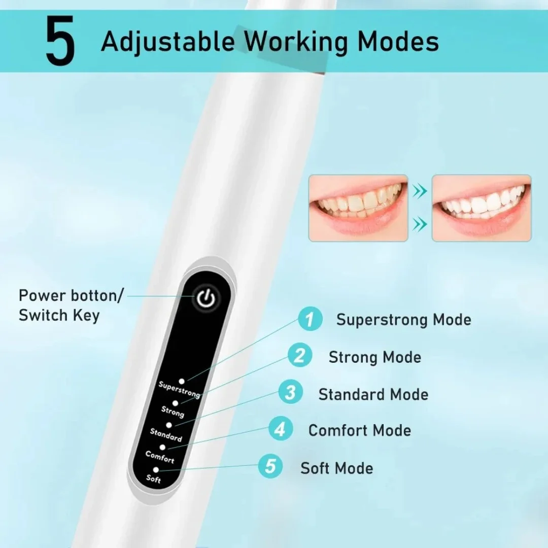 Electric Toothbrush Sonic Cleaning 3-in-1 Removing Tartar Whitening Teeth Oral Care USB Charging Replacing Brush Head electric toothbrush