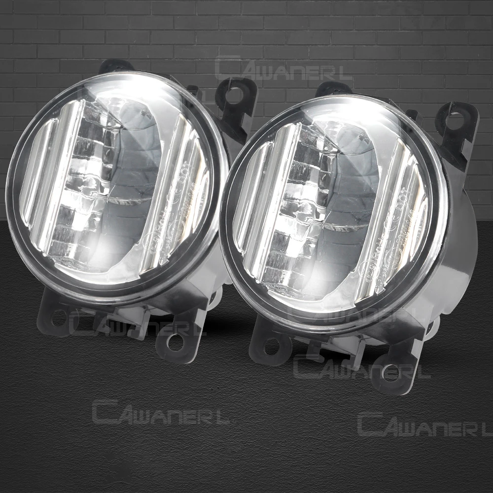 Фото Светодиодные противотуманные фары 2X30 Вт для Suzuki Jimny Grand Vitara Swift SX4 Alto Splash XL7 Ignis, противотуманные фары для переднего бампера автомобиля DRL 6000LM H11 12 В №3
